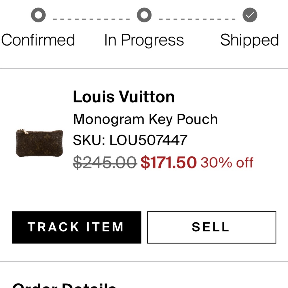 Louis Vuitton Brown Monogram Pouch